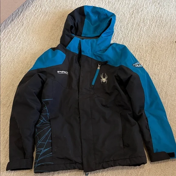 Spyder Blue and Black Ski Race Jacket - Picture 1 of 8